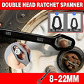 Universal Plum Screw Nuts Wrench 8-22mm Double Head Ratchet Spanner Repair Tools V528-SPANNERREPAIRTOOLS-BLACK997282