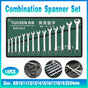 14 Piece Metric Combination Spanner Set with Roll Bag 8mm to 24mm Heavy Duty V528-SPANNERSET-838012