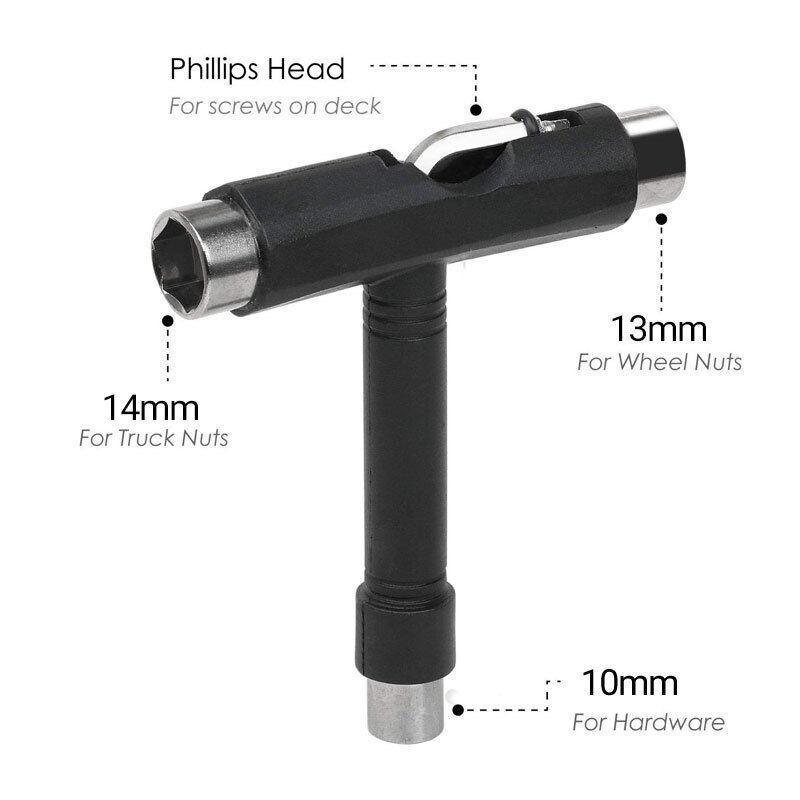 Roller Spanner Tool Skate T-Type Wrench Longboard Skateboard Screwdriver Mini V528-SPANNERTOOL-500313