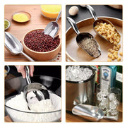 4 Sizes Aluminum Alloy Ice Shovel Flour Rice Scoop Multipurpose Kitchen Tool - M V528-SPATULA-M-386905