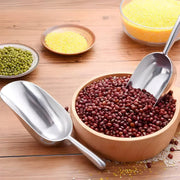 4 Sizes Aluminum Alloy Ice Shovel Flour Rice Scoop Multipurpose Kitchen Tool - S V528-SPATULA-S-215359