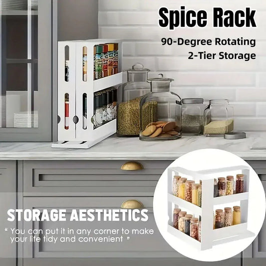 Rotating Spice Rack Kitchen Organizer Food Storage Rack Spice Organizer Stand V528-SPICE-RACK-264912