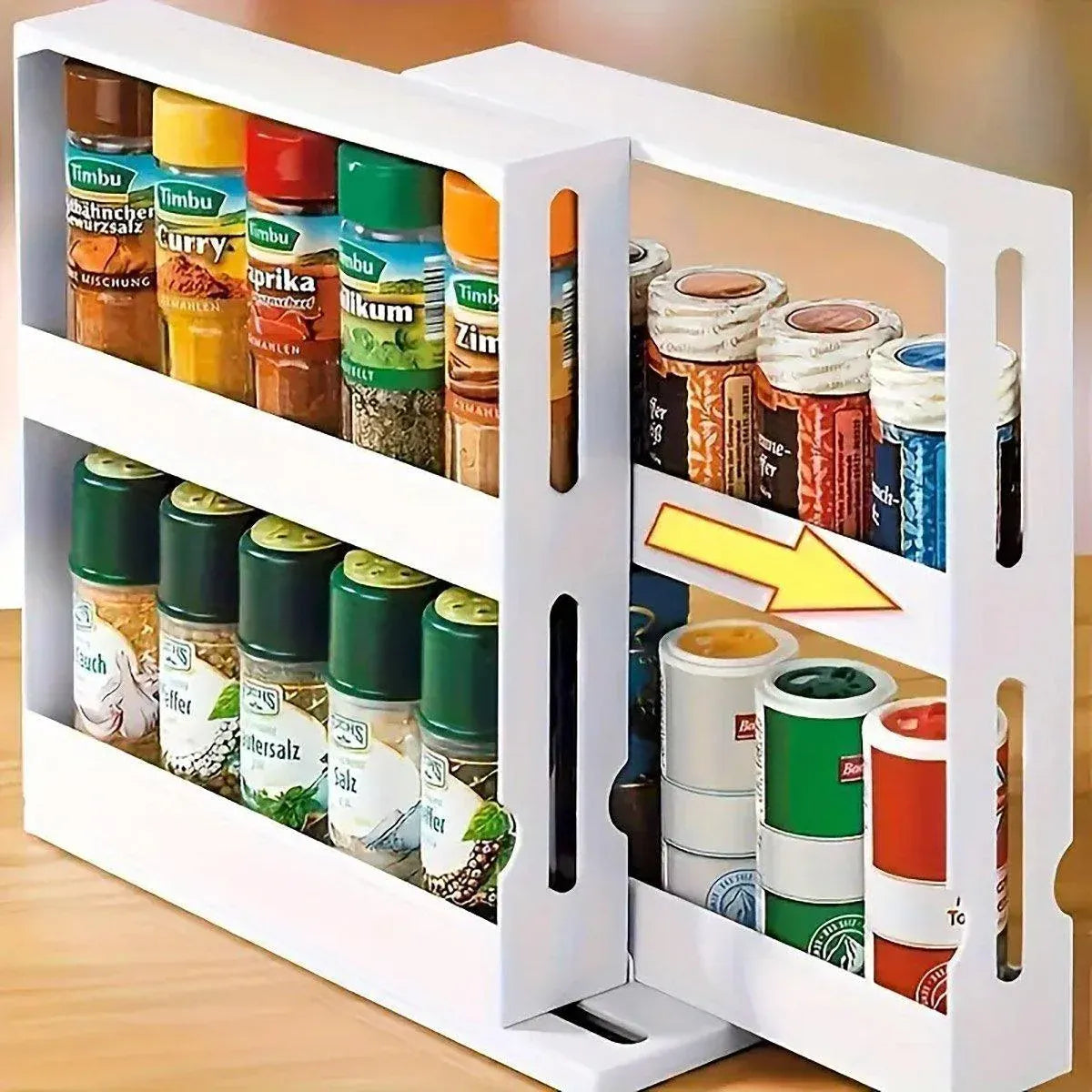 Rotating Spice Rack Kitchen Organizer Food Storage Rack Spice Organizer Stand V528-SPICE-RACK-264912