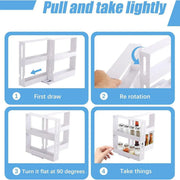 Rotating Spice Rack Kitchen Organizer Food Storage Rack Spice Organizer Stand V528-SPICE-RACK-264912