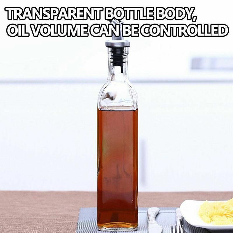 250/500ml Olive Oil Vinegar Pourer Dispenser Glass Bottle Kitchen Tools Cooking - 1 PCS/250 ML V528-SPICEGLASSBOTTLE-250ML-574098