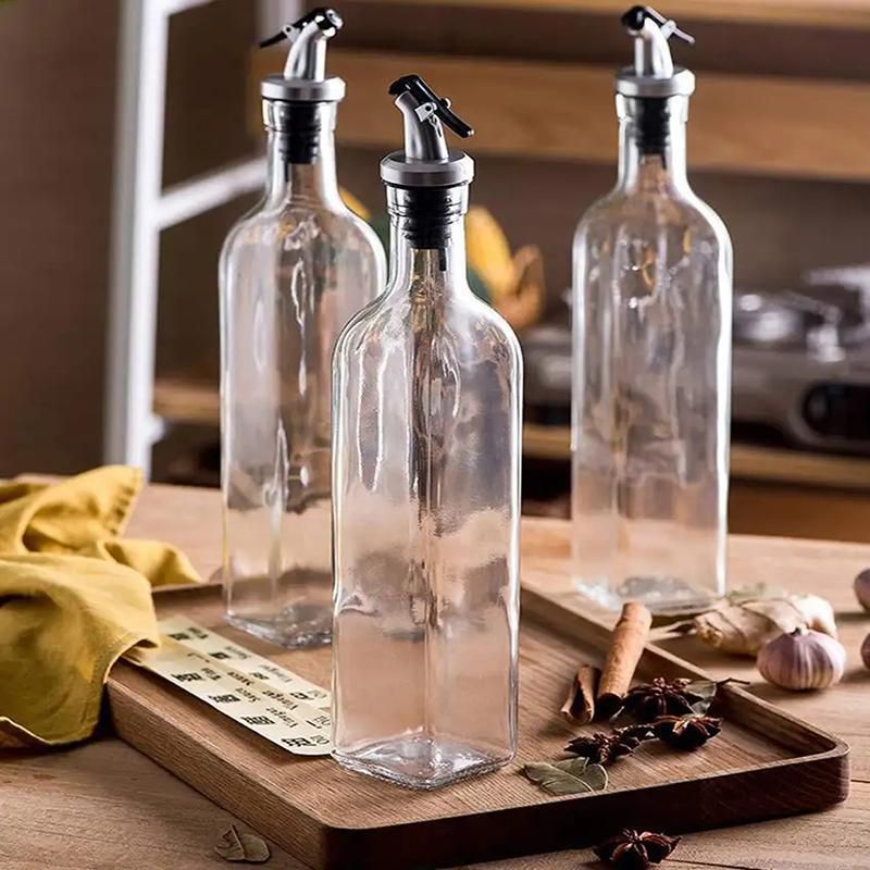 250/500ml Olive Oil Vinegar Pourer Dispenser Glass Bottle Kitchen Tools Cooking - 1 PCS/250 ML V528-SPICEGLASSBOTTLE-250ML-574098