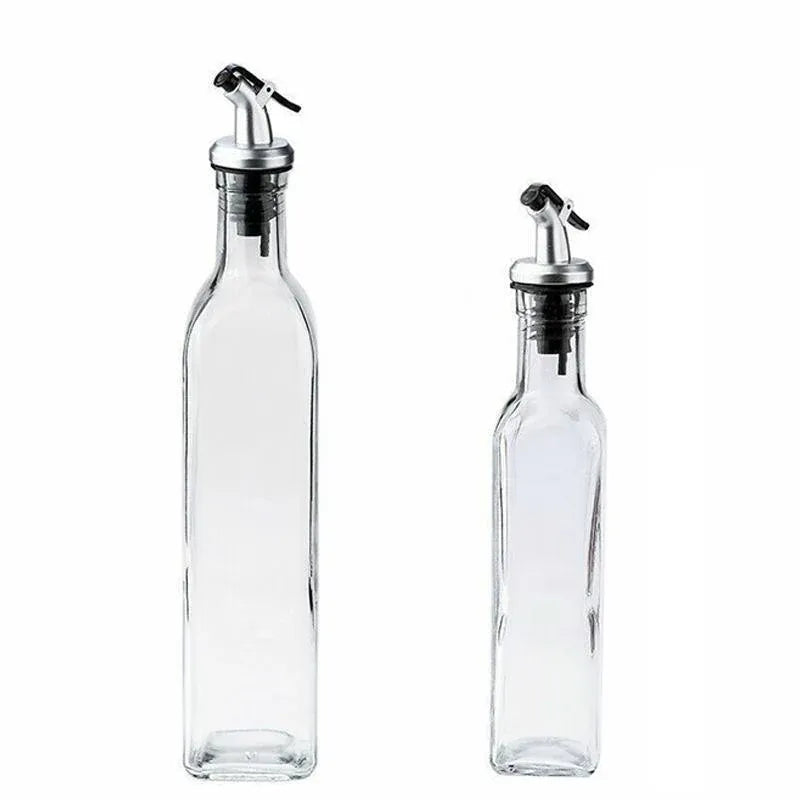 250/500ml Olive Oil Vinegar Pourer Dispenser Glass Bottle Kitchen Tools Cooking - 1 PCS/500 ML V528-SPICEGLASSBOTTLE-500ML-630530