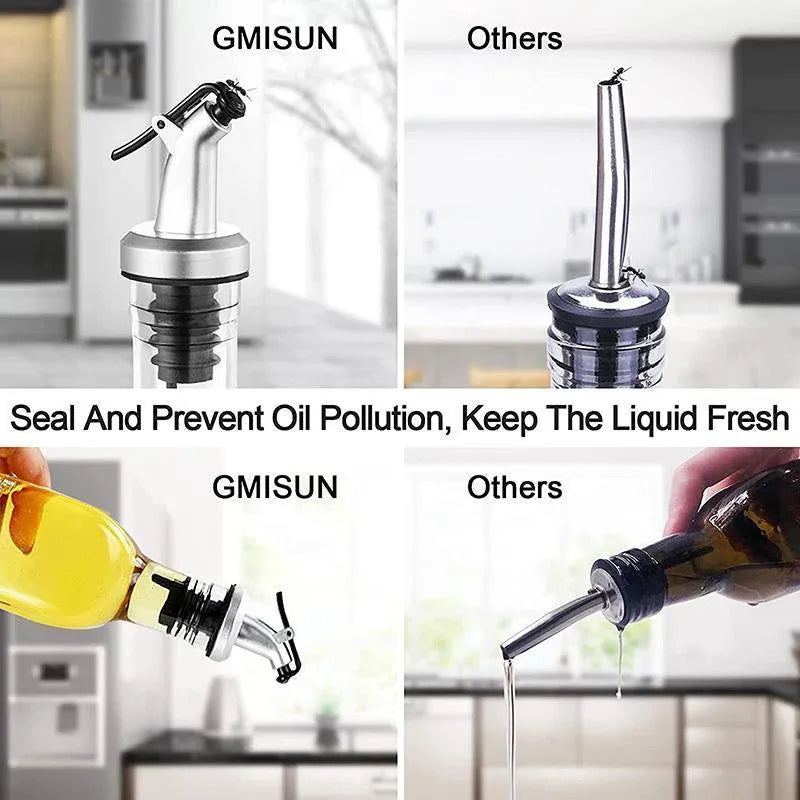 250/500ml Olive Oil Vinegar Pourer Dispenser Glass Bottle Kitchen Tools Cooking - 1 PCS/500 ML V528-SPICEGLASSBOTTLE-500ML-630530
