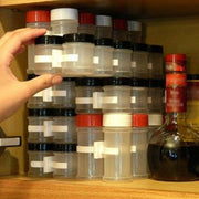 2Pcs Kitchen Spice Gripper Strip Jar Rack Organiser Storage Holder Wall V528-SPICESORTINGRACK-2PCS-711941