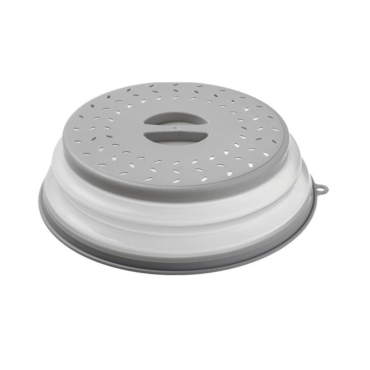 Multifunctional Microwave Oven Food Cover Heat Resistant Folding Splash Guard - Grey V528-SPLASH-GUARD-GREY-890375