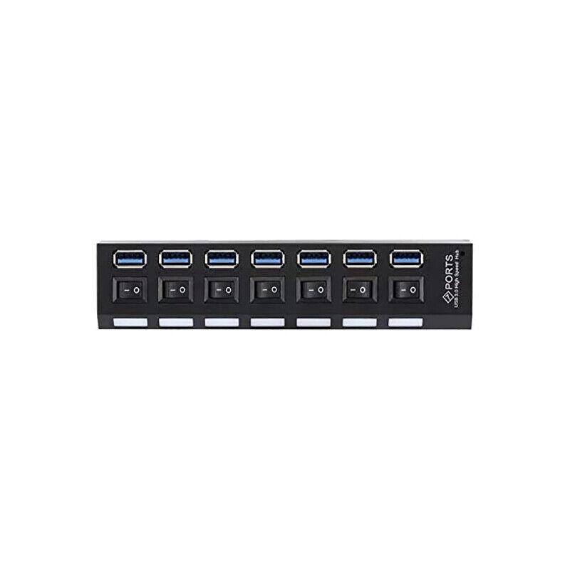7 Port Usb 3.0 High Speed Extension Hub Splitter Extender For Pc Laptop Macbook - White V528-SPLITTERETENDER-WHITE-351474