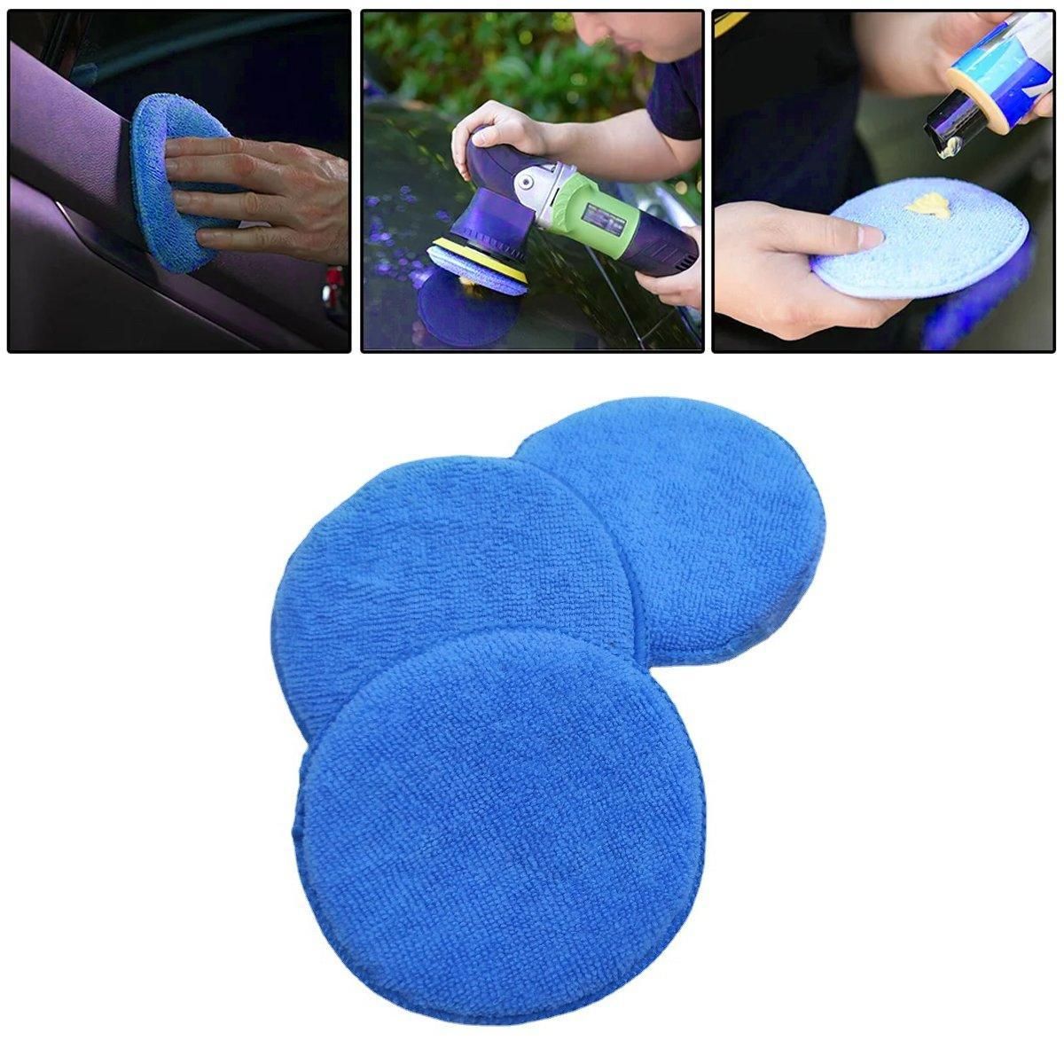 10pcs Car Waxing Sponge Polishing Pads Car Wash Sponges for Crystal Coating V528-SPONGE-10PCS-576877