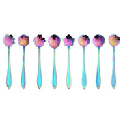 8X Spoon Long Handle Dessert Tea Coffee Mixing Spoon Stainless Steel Teaspoon - Gold V528-SPOON-GOLD-8PCS-94747