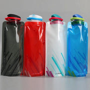 4PCS Portable 700ML Folding Water Storage Bag PE for Riding Sports Hiking Kettle V528-SPORTS-WATER-BOTTLE-4PCS-550432