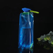4PCS Portable 700ML Folding Water Storage Bag PE for Riding Sports Hiking Kettle V528-SPORTS-WATER-BOTTLE-4PCS-550432