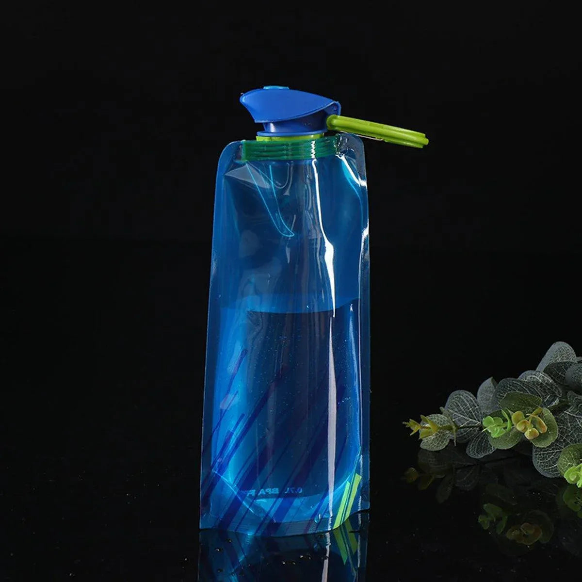 4PCS Portable 700ML Folding Water Storage Bag PE for Riding Sports Hiking Kettle V528-SPORTS-WATER-BOTTLE-4PCS-550432