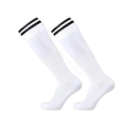 Mens Womens Sports Breathable Tube Long High Socks Knee Warm Casual Footy Soccer - Orange V528-SPORTSSOCKS-ORANGE-351146