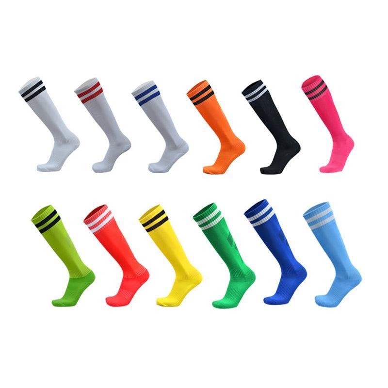Mens Womens Sports Breathable Tube Long High Socks Knee Warm Casual Footy Soccer - Rose Red V528-SPORTSSOCKS-ROSERED-571474