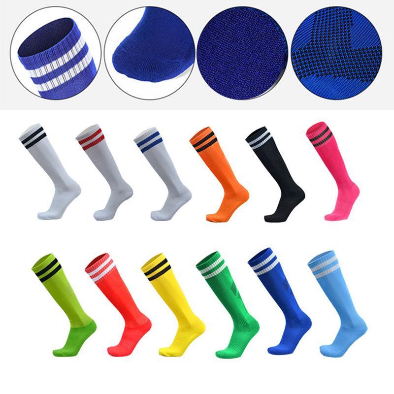 Mens Womens Sports Breathable Tube Long High Socks Knee Warm Casual Footy Soccer - Rose Red V528-SPORTSSOCKS-ROSERED-571474