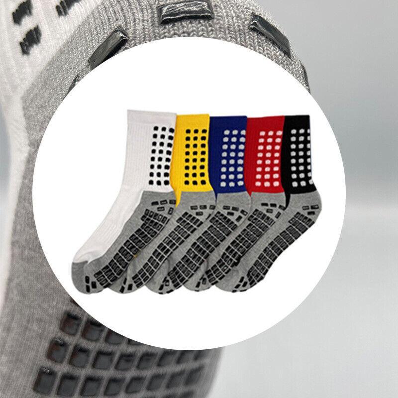 Anti-Slip Sports Socks with PVC Grip Dots for Soccer Basketball and Training Use - White V528-SPORTSSOCKS-WHITE-839857