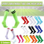 Mens Womens Sports Breathable Tube Long High Socks Knee Warm Casual Footy Soccer - Yellow V528-SPORTSSOCKS-YELLOW-411684