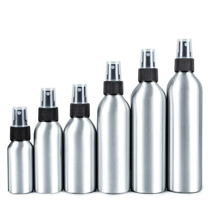 10pcs Travel Size Refillable Aluminum Spray Bottles Toner Cleaning Solution Mist - 10pcs-100ml V528-SPRAY-BOTTLE-10PCS-100ML-843125