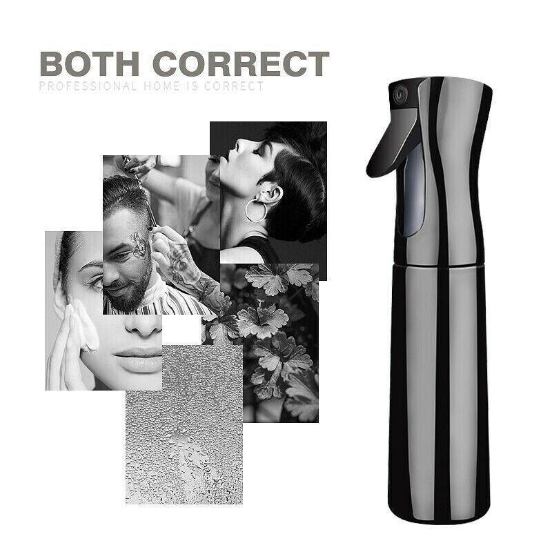 300ml Continuous Spray Bottle Ultra Fine Mist Dispenser Sanitizer Salon - Black V528-SPRAYBOTTLE-BLACK300ML-17048