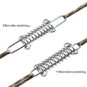 1-15PCS Outdoor Camping Tent Spring Wind Rope Buckle Fix Hook Buckles Silver Red - 5pair V528-SPRING-BUCKLE-5PAIR-450595