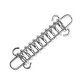 1-15PCS Outdoor Camping Tent Spring Wind Rope Buckle Fix Hook Buckles Silver Red - 5pcs