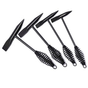 Welding Chipping Hammer Spring Handle Hold Heart Cleaning Harden DIY Metal Black - 500g