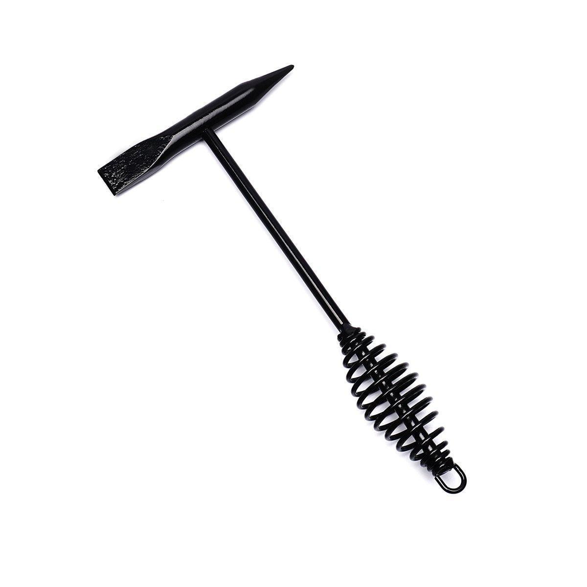 Welding Chipping Hammer Spring Handle Hold Heart Cleaning Harden DIY Metal Black - 670g V528-SPRING-HAMMER-670G-913258