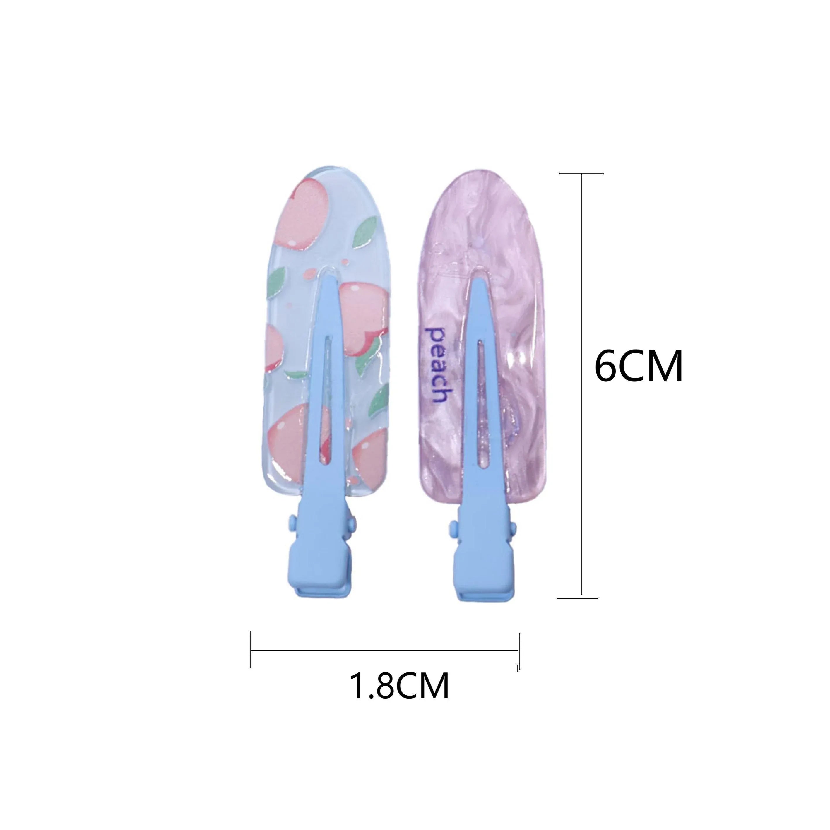 2PCS Juice Series Hair Clip Makeup Hair Accessories Colourful Hair Barrettes - Bobo V528-SPRING-JUICE-BOBO-623128