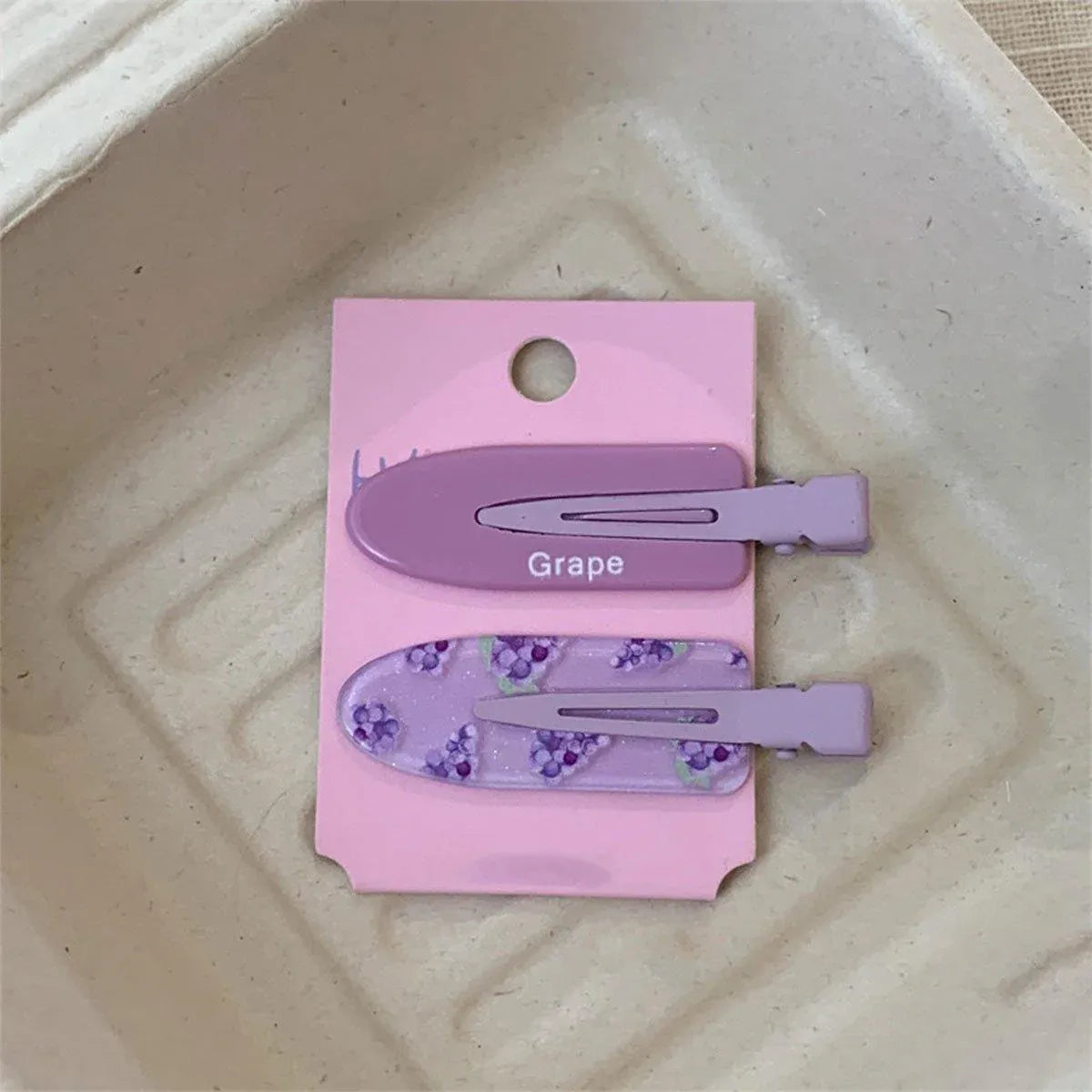 2PCS Juice Series Hair Clip Makeup Hair Accessories Colourful Hair Barrettes - Bobo V528-SPRING-JUICE-BOBO-623128
