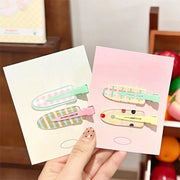 2PCS Juice Series Hair Clip Makeup Hair Accessories Colourful Hair Barrettes - Bobo V528-SPRING-JUICE-BOBO-623128