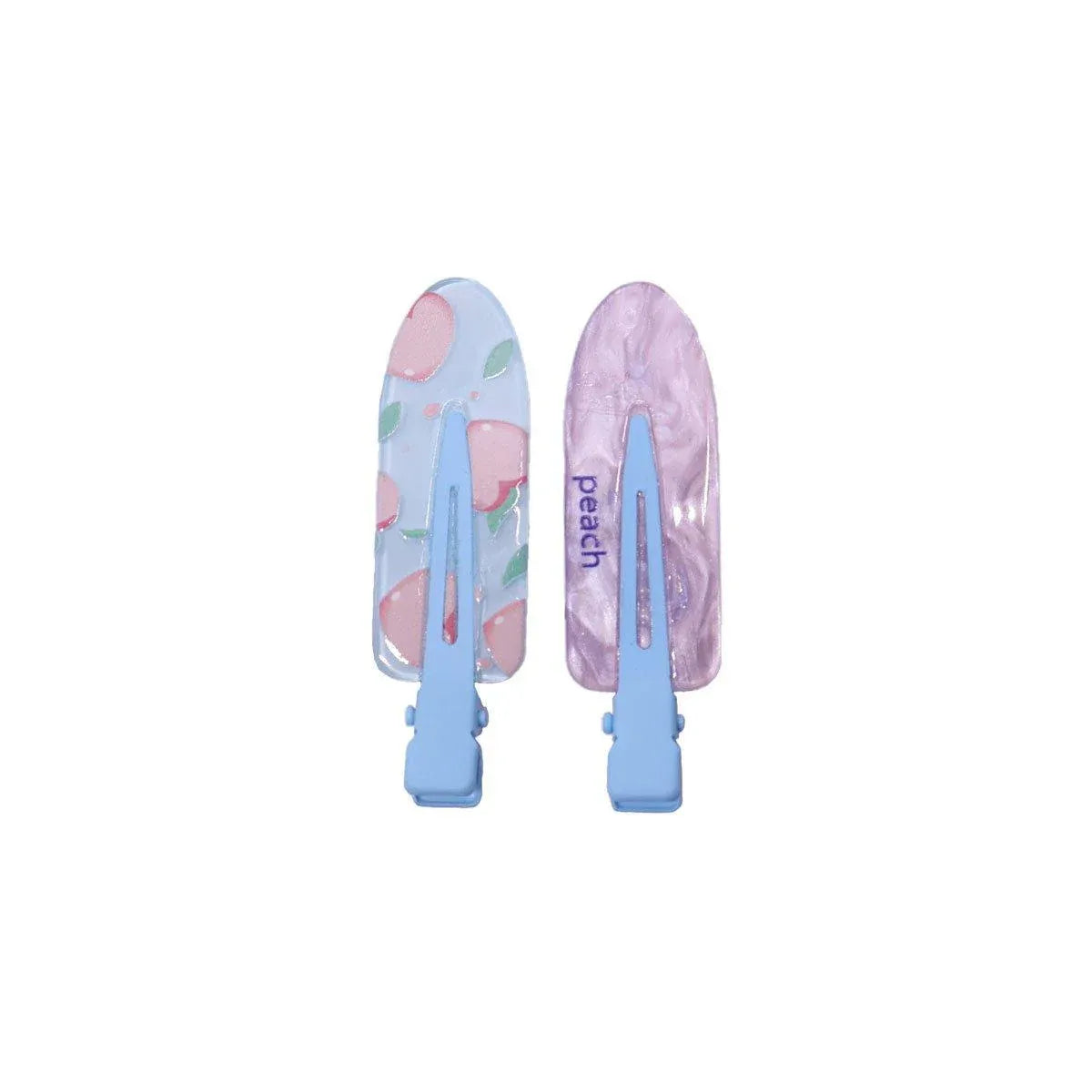 2PCS Juice Series Hair Clip Makeup Hair Accessories Colourful Hair Barrettes - Peach V528-SPRING-JUICE-PEACH-312493