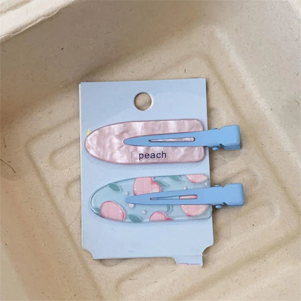 2PCS Juice Series Hair Clip Makeup Hair Accessories Colourful Hair Barrettes - Watermelon V528-SPRING-JUICE-WATERMELON-575685