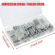 200PCS Tension Compression Springs Assortment DIY Projects Repair Tools V528-SPRING-SLEEVE-426153