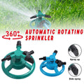 Small Disc Sprinkler 360 Degree Rotating Garden Sprayer Three Prong Spray Water - Green V528-SPRINKLER-GREEN-715320