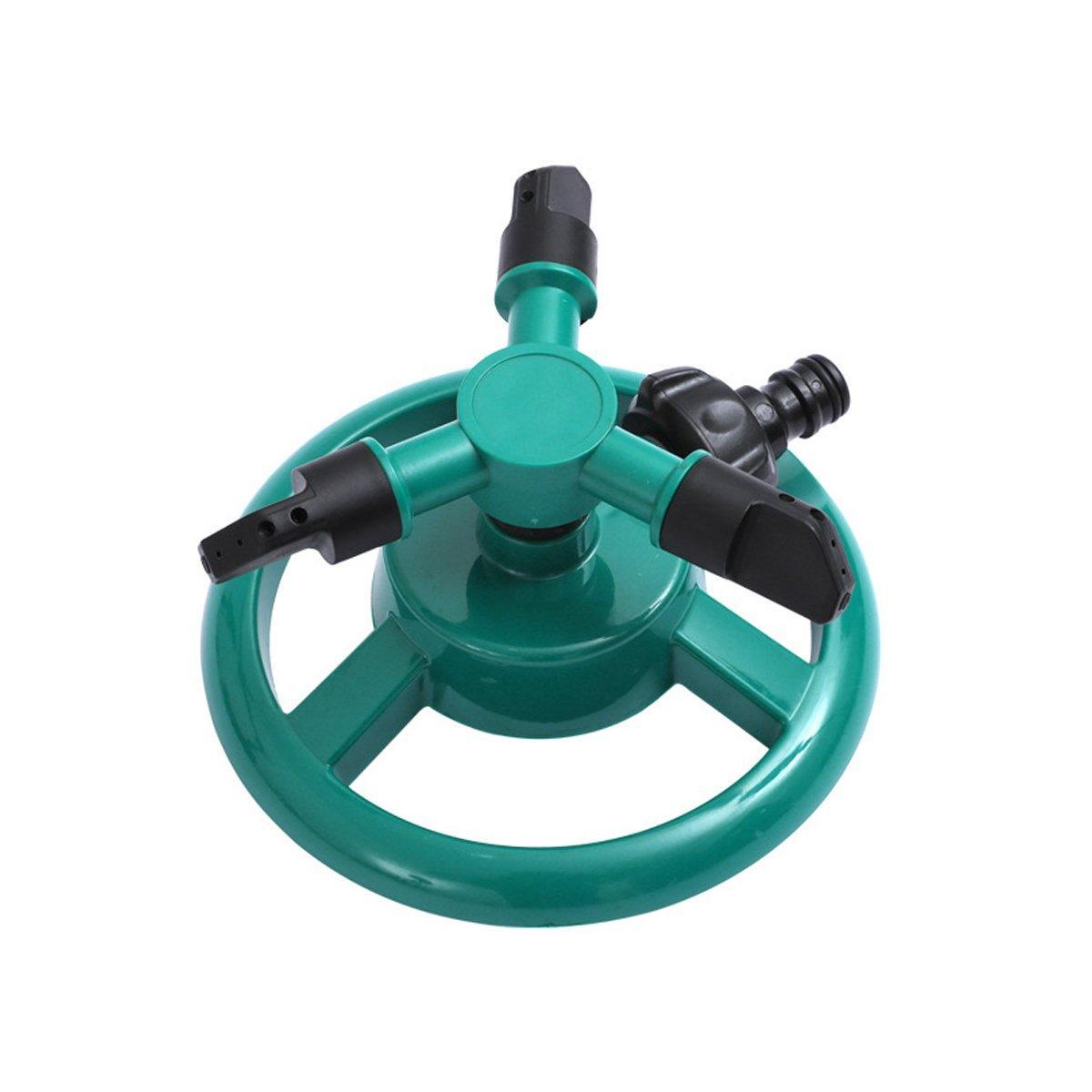Small Disc Sprinkler 360 Degree Rotating Garden Sprayer Three Prong Spray Water - Green V528-SPRINKLER-GREEN-715320