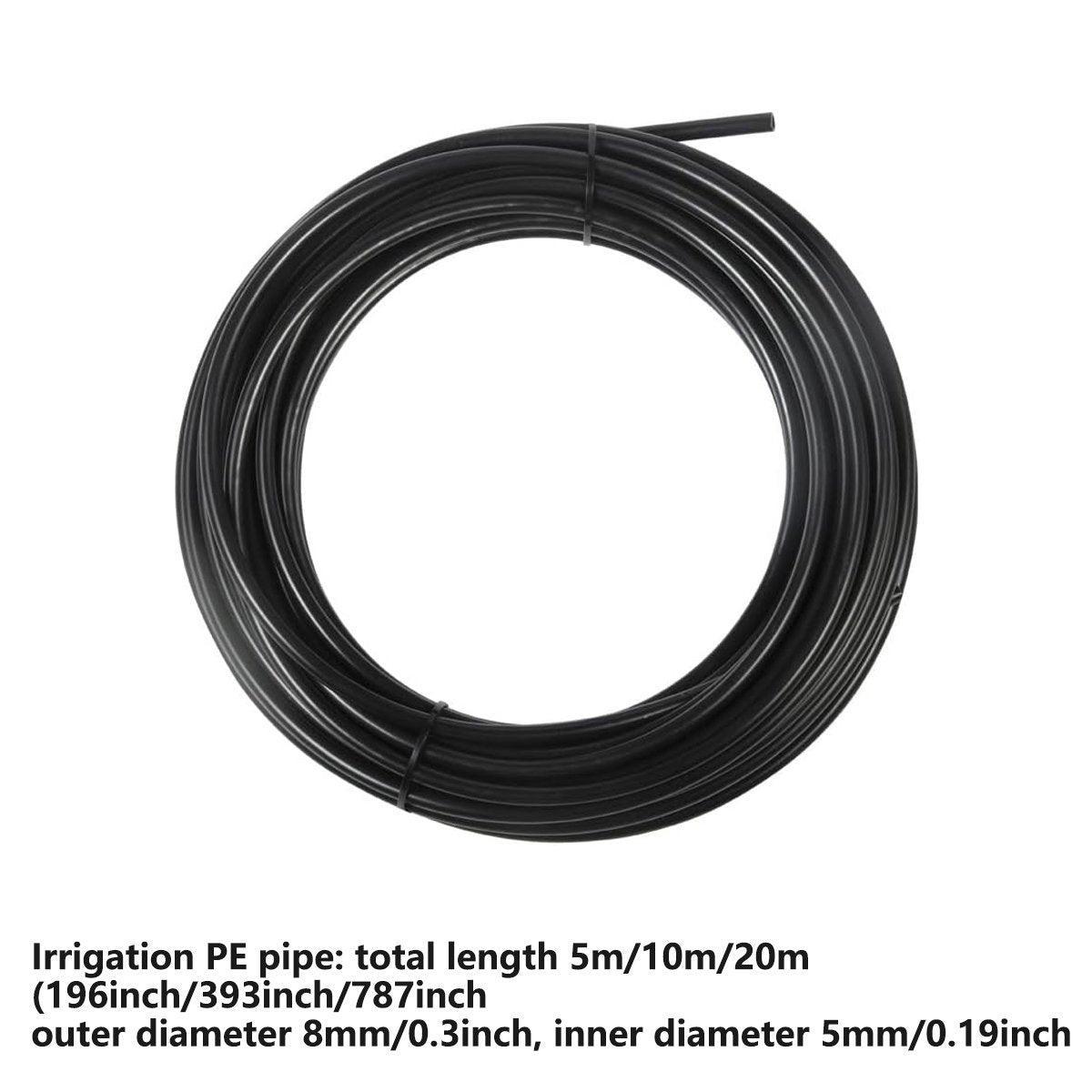 5M 10M 20M Garden Watering System Adjustable Spray Irrigation Hose Sprinkler - 10m V528-SPRINKLER-SET-10M-704655