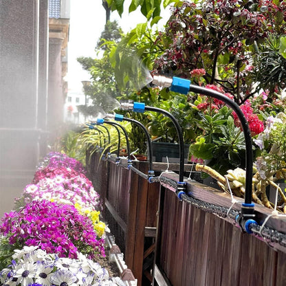 5M 10M 20M Garden Watering System Adjustable Spray Irrigation Hose Sprinkler - 10m V528-SPRINKLER-SET-10M-704655