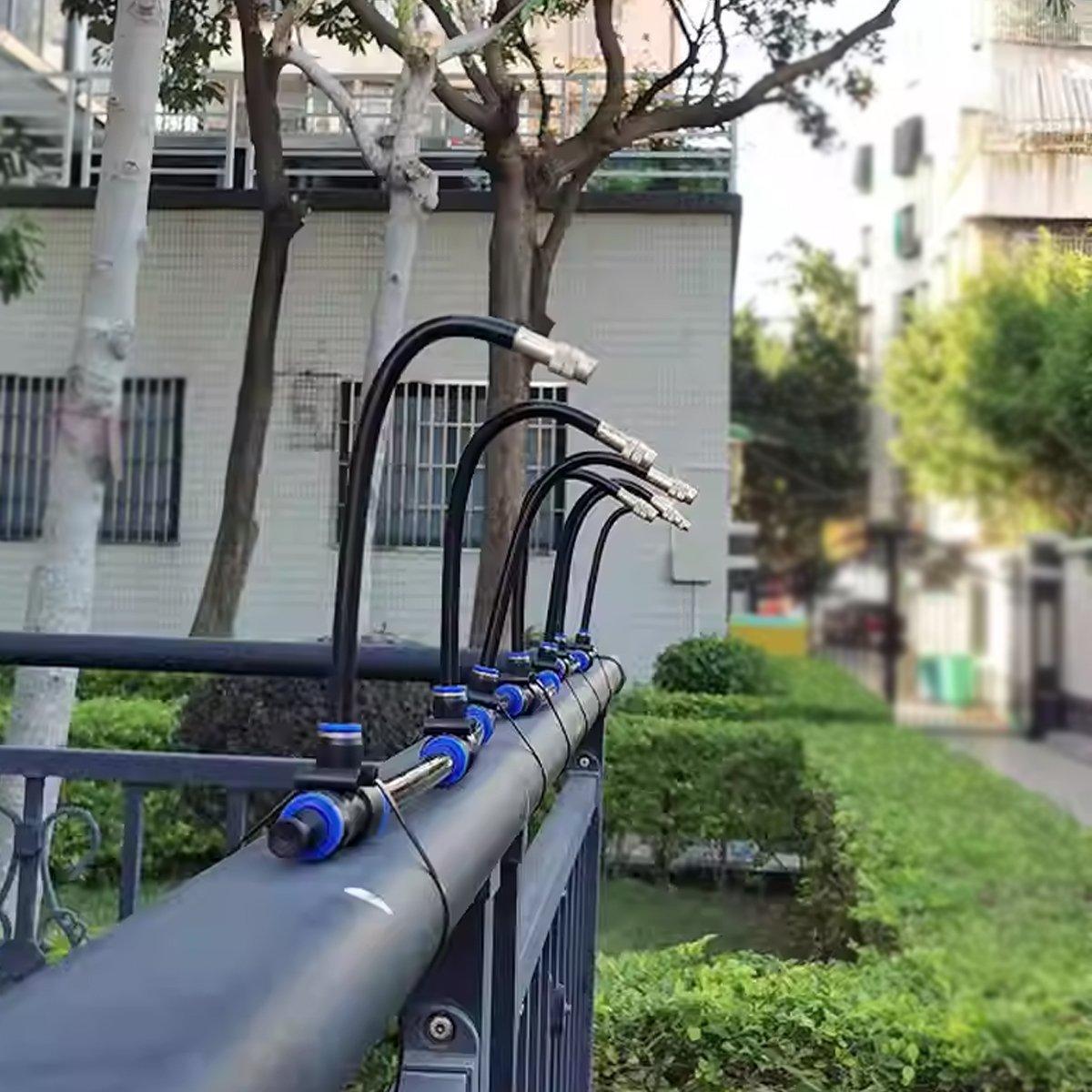 5M 10M 20M Garden Watering System Adjustable Spray Irrigation Hose Sprinkler - 10m V528-SPRINKLER-SET-10M-704655