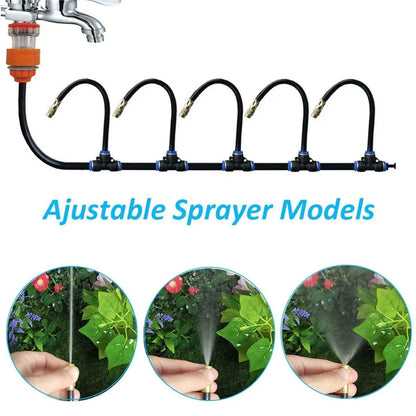 5M 10M 20M Garden Watering System Adjustable Spray Irrigation Hose Sprinkler - 5m V528-SPRINKLER-SET-5M-894125