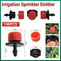100X Adjustable Micro Flow Dripper for Garden Irrigation Hose V528-SPRINKLERS-100PCS-886109
