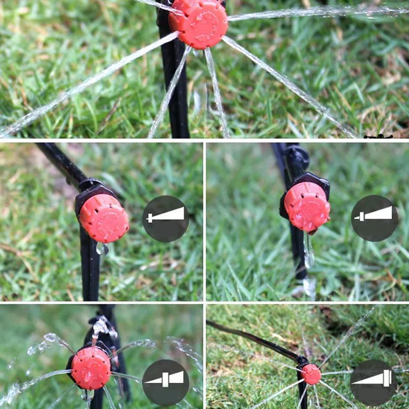 100X Adjustable Micro Flow Dripper for Garden Irrigation Hose V528-SPRINKLERS-100PCS-886109