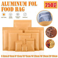 Kraft Paper Mylar Storage Self Seal Packing Pouches Aluminum Foil Packaging Bag - 6*8cm V528-SQ00003-6-8CM-250PCS-251112