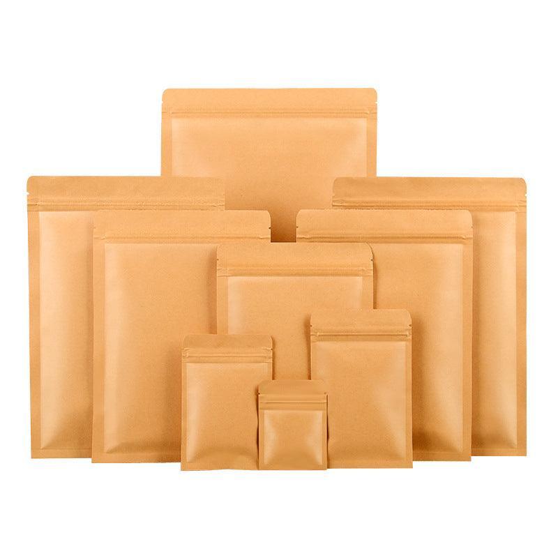 Kraft Paper Mylar Storage Self Seal Packing Pouches Aluminum Foil Packaging Bag - 6*8cm V528-SQ00003-6-8CM-250PCS-251112