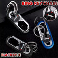 Keychains Fashion Men's Stainless Steel Ring Creative Metal Car Accessory Gift - Blue V528-SQ00075-BLUE-621815
