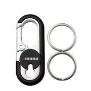 Keychains Fashion Men's Stainless Steel Ring Creative Metal Car Accessory Gift - Blue V528-SQ00075-BLUE-621815