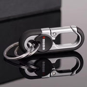 Keychains Fashion Men's Stainless Steel Ring Creative Metal Car Accessory Gift - Black V528-SQ00076-BLACK-779947